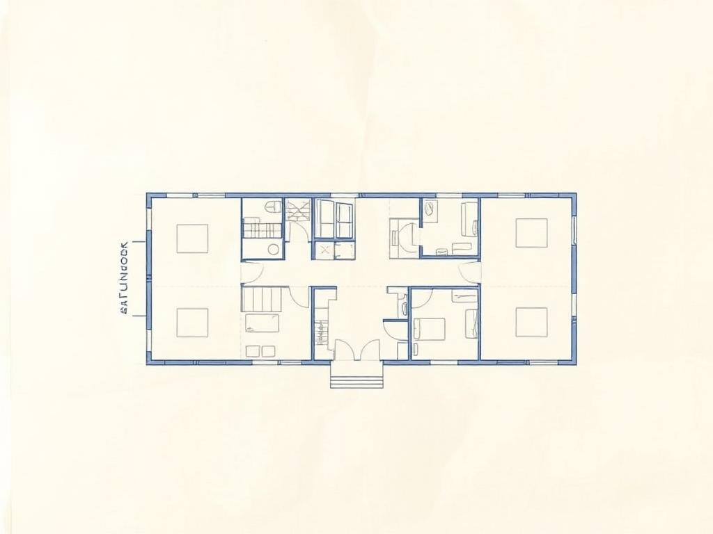 Conceptual barndominium floor plan drawing